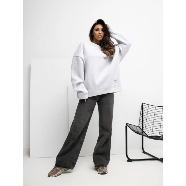 Dámská mikina RUE PARIS RV-BL-A1038.01P LIGHT GREY 