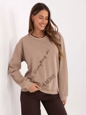 Dámská mikina RELEVANCE RV-BL-A968.00 BEIGE