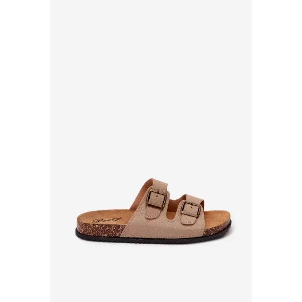  Pánské pantofle BOTO 56302-11 KHAKI 