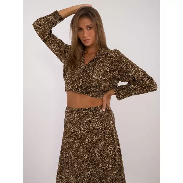  Dámský set ITALY MODA DHJ-KMPL-19586-1.53 DARK BEIGE 