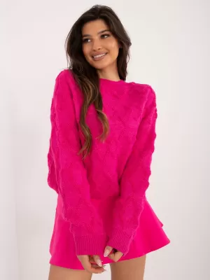 Dámský svetr WOOL FASHION ITALIA AT-SW-2361.61 FUCHSIA