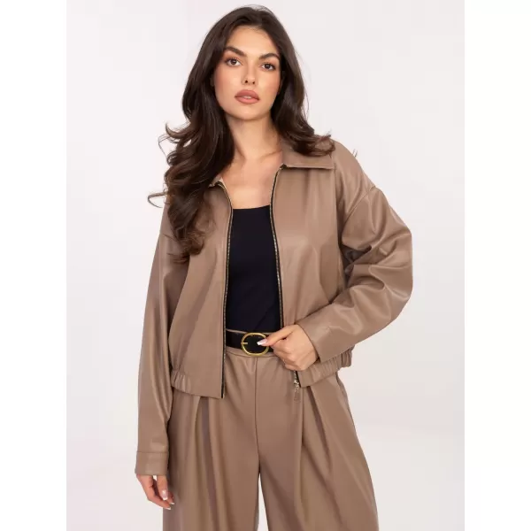  Dámská bunda RUE PARIS IT-KR-FL9707.34 DARK BEIGE 