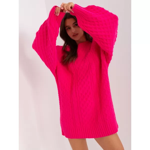  Dámský svetr WOOL FASHION ITALIA AT-SW-2367-2.64P FUCHSIA 