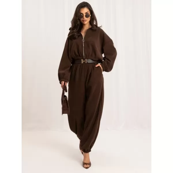  Dámské kalhoty ITALY MODA MI-SP-P72003H.70 BROWN 