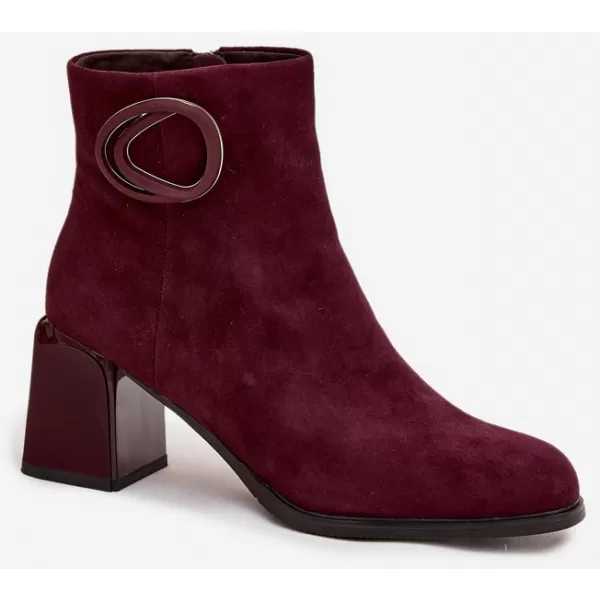  Dámské kotníkové boty ARTIKER 57C0016 BORDO 