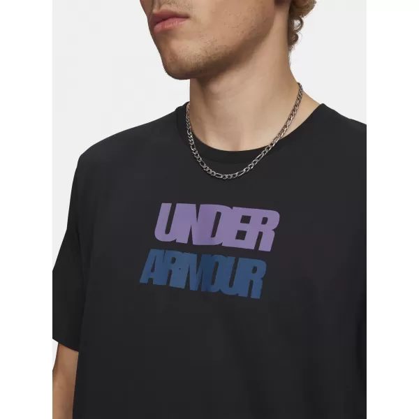  Pánské triko UNDER ARMOUR M BLOCK LOGO SS 6009250-001 ČERNÁ 