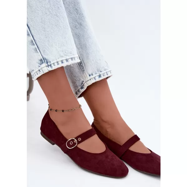  Dámské baleríny BOTO 9797 BURGUNDY 