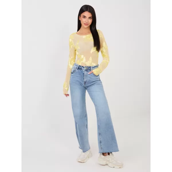  Dámská halenka ITALY MODA IT-BZ-22125.60 BRIGHT YELLOW 