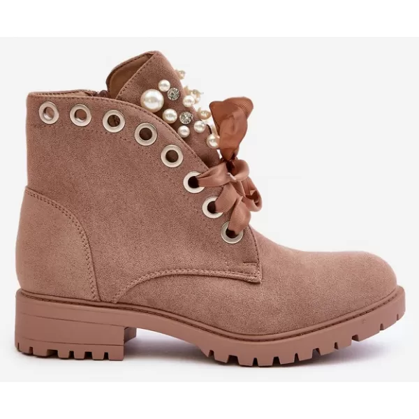  Dámské kotníkové boty BOTO 8371 BEIGE 