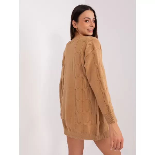  Dámský kardigan WOOL FASHION ITALIA AT-SW-2241.36P CAMEL 
