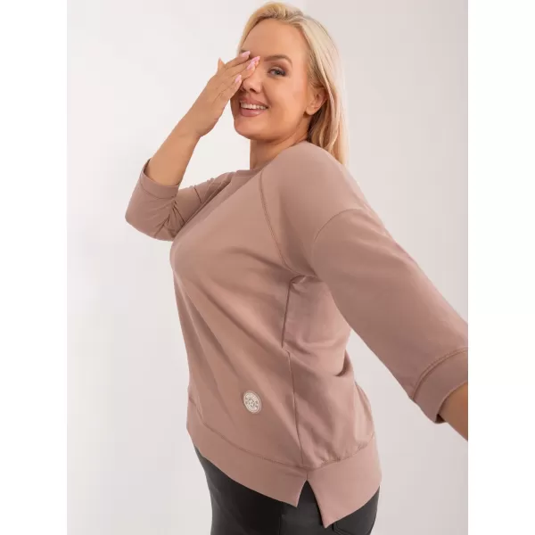  Dámská halenka RELEVANCE RV-BZ-9221.95 DARK BEIGE 