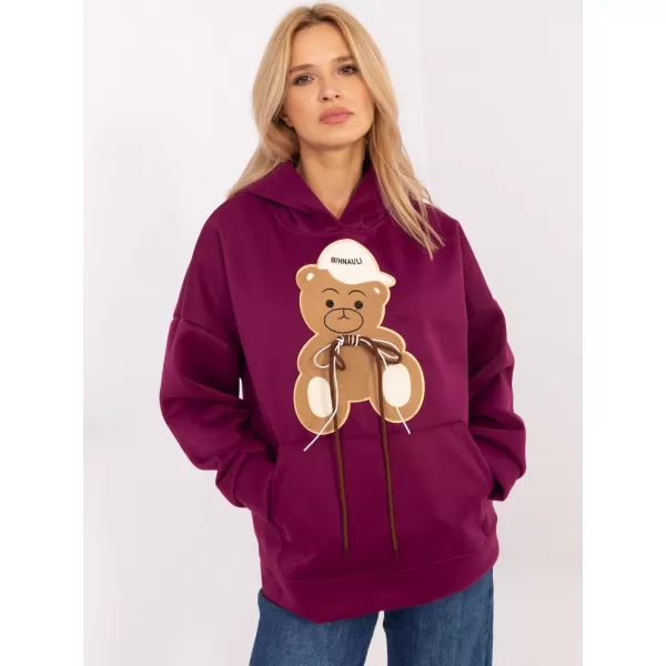  Dámská mikina ITALY MODA DHJ-BL-A8695.65P VIOLET 