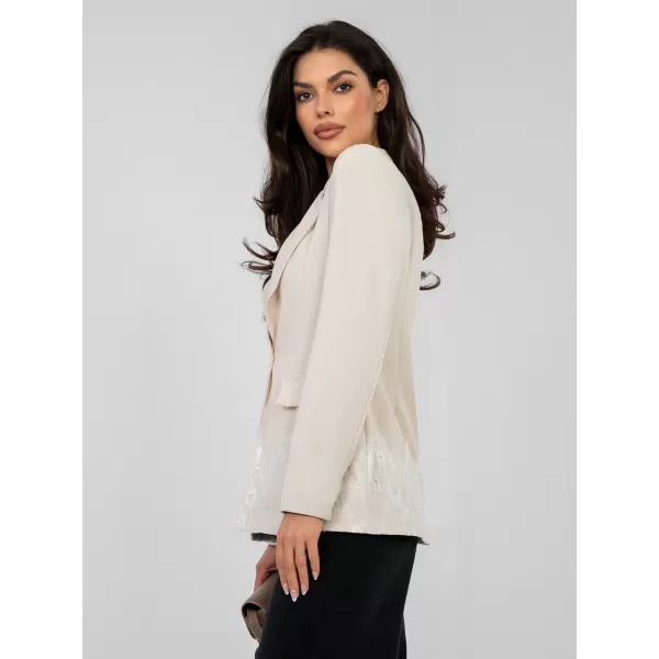  Dámská bunda FACTORY PRICE IT-MA-60128.01 LIGHT BEIGE 