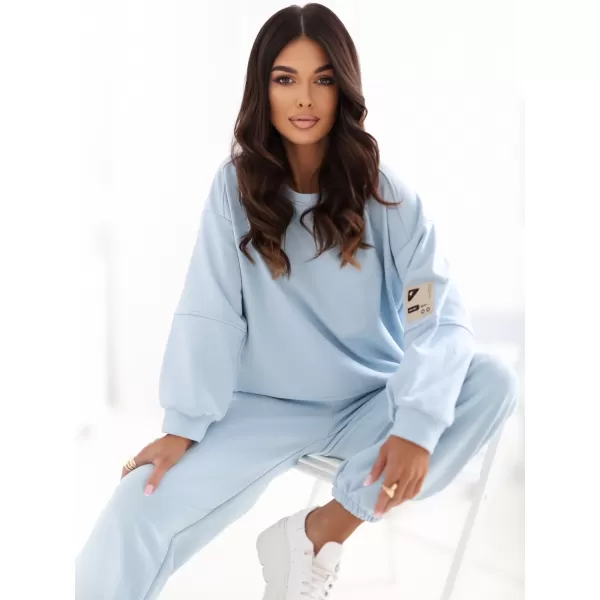  Dámský komplet RUE PARIS RV-KMPL-A1279.82 LIGHT BLUE 
