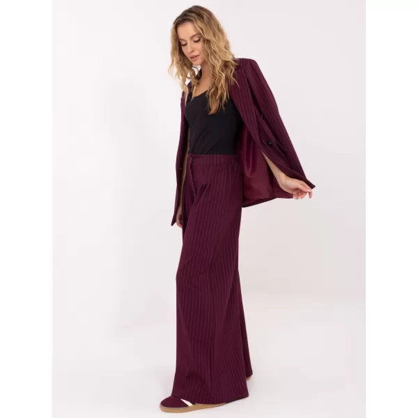  Dámské kalhoty RUE PARIS IT-SP-FL9787.85 BURGUNDY 