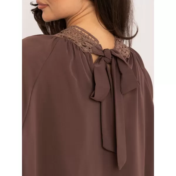  Dámská halenka ITALY MODA MI-BZ-3527.65 DARK BEIGE 
