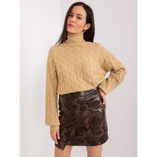  Dámský svetr WOOL FASHION ITALIA AT-SW-2348.95 CAMEL 