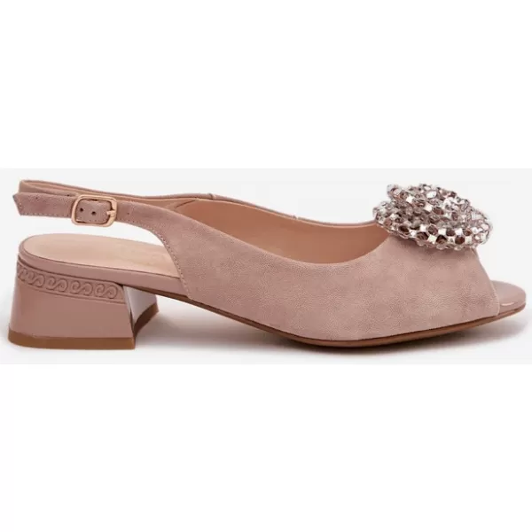  Dámské sandály D&A 41955-19 BEIGE 