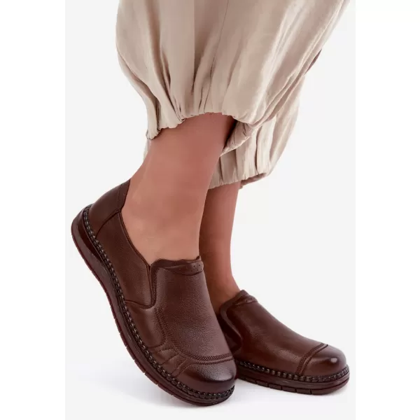  Dámské polobotky VINCEZA 107241 BROWN 