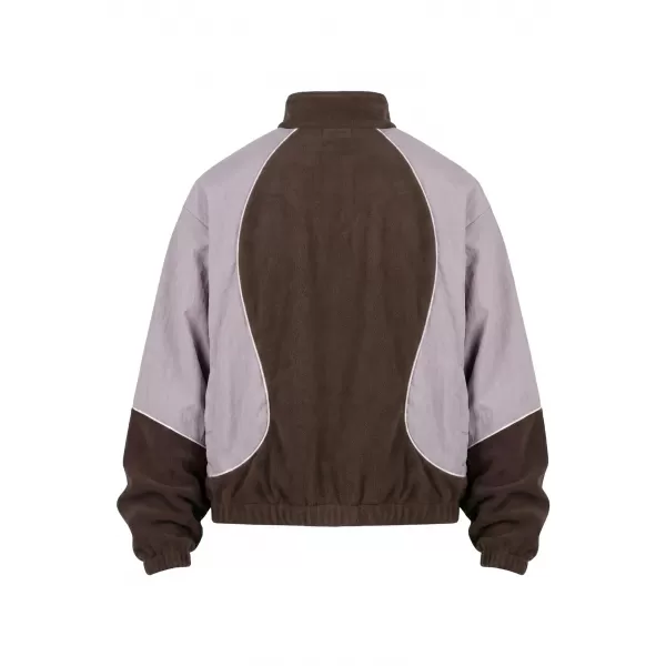  Pánská tepláková bunda URBAN CLASSICS TB8602-23085 BROWN/PALE LILAC 