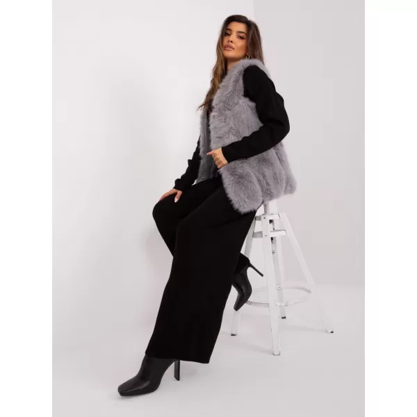  Dámská vesta WOOL FASHION ITALIA AT-KZ-2375.00P GRAY 