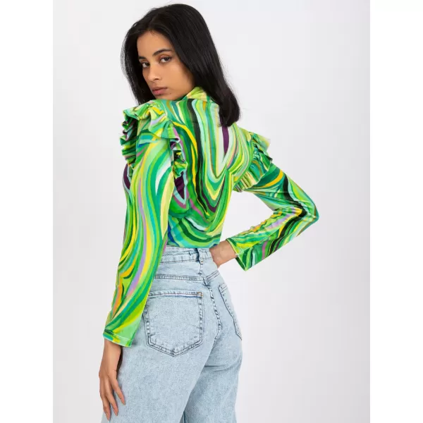  Dámská halenka ITALY MODA DHJ-BZ-6533C.90 BRIGHT GREEN 