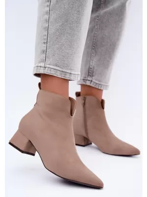 Dámské kotníkové boty BOTO D-334 BEIGE