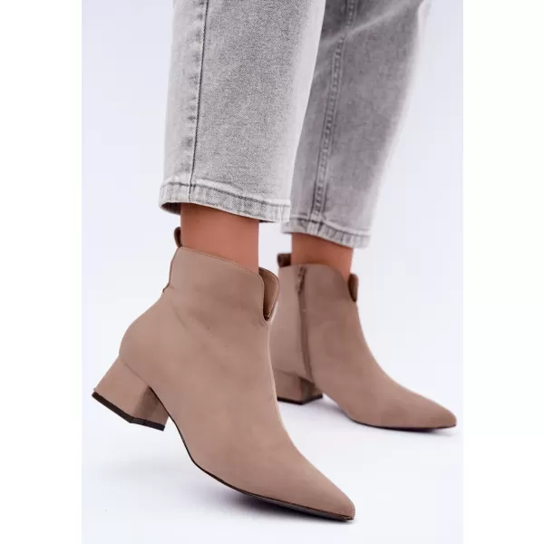  Dámské kotníkové boty BOTO D-334 BEIGE 