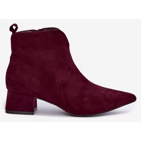  Dámské kotníkové boty BOTO D-334 BURGUNDY 