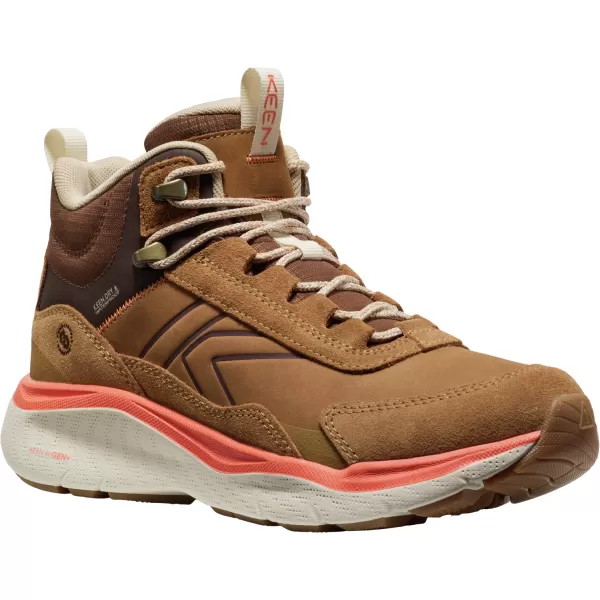  Dámské boty KEEN LEIKI LEATHER MID WP CHIPMUNK/BIRCH 