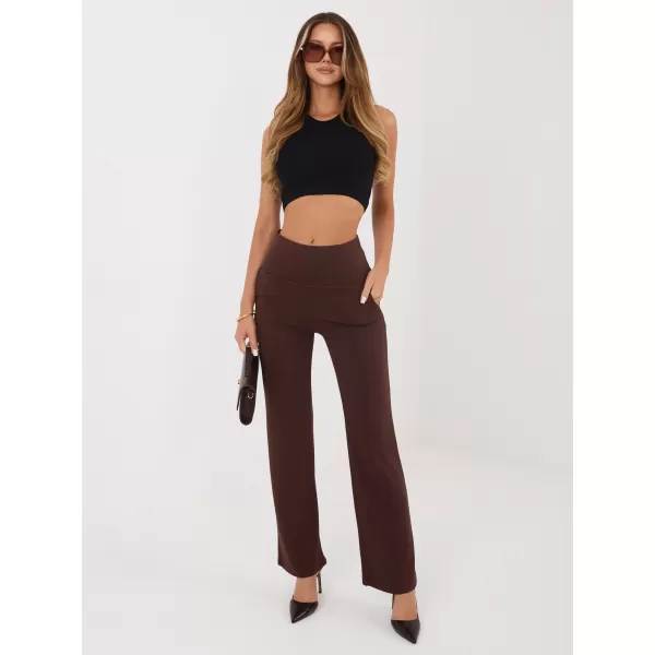  Dámské tepláky RUE PARIS RV-DR-A1289.01 DARK BROWN 