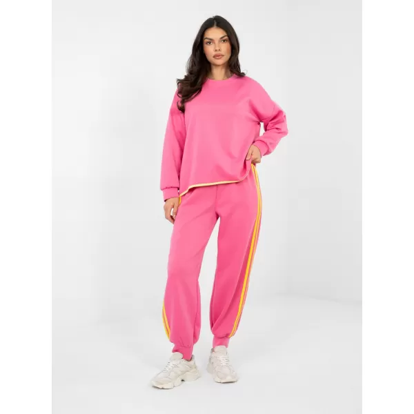  Dámská tepláková souprava RUE PARIS IT-KMPL-22216.75 DARK PINK 