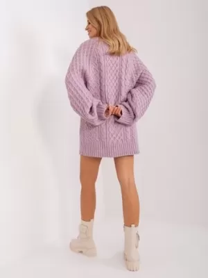 Dámský svetr WOOL FASHION ITALIA AT-SW-2367-2.64P BRIGHT PURPLE