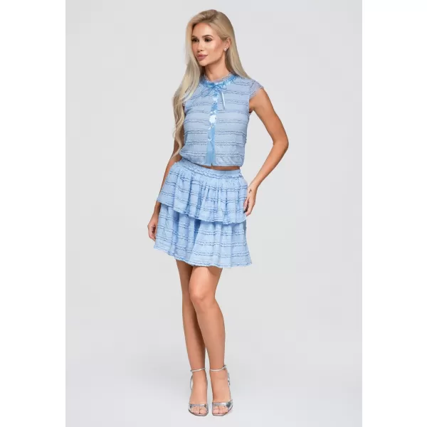  Dámská blůza OMBRE OW-TS-E0066 BLUE 