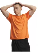 Pánské triko UNDER ARMOUR TECH TEXTURED SS 1382796-808 ORANŽOVÁ