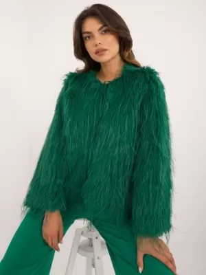 Dámská bunda WOOL FASHION ITALIA AT-KR-2359.96P GREEN