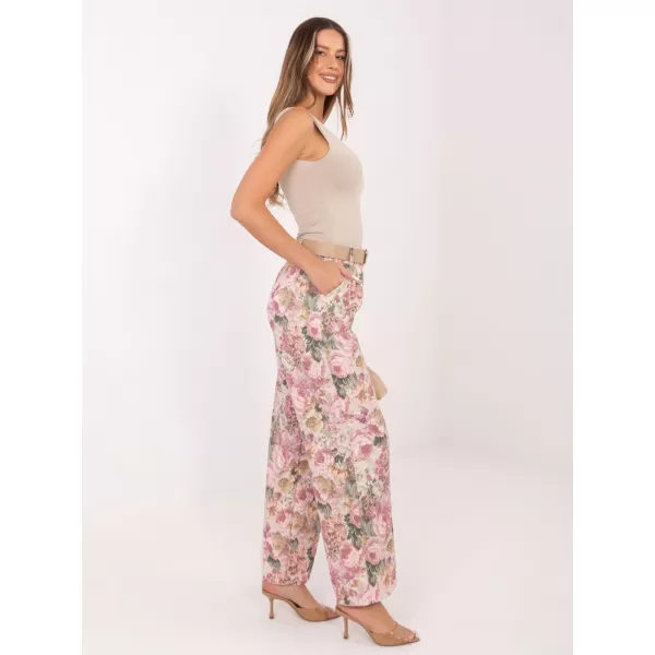  Dámské kalhoty RUE PARIS IT-SP-FL10232.21 DARK PINK 