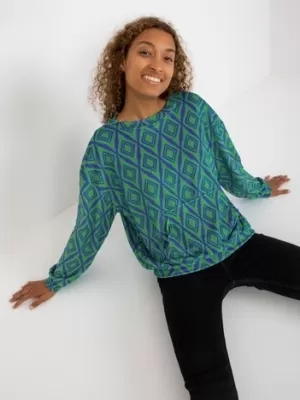 Dámská mikina RUE PARIS RV-BL-8188.50 GREEN