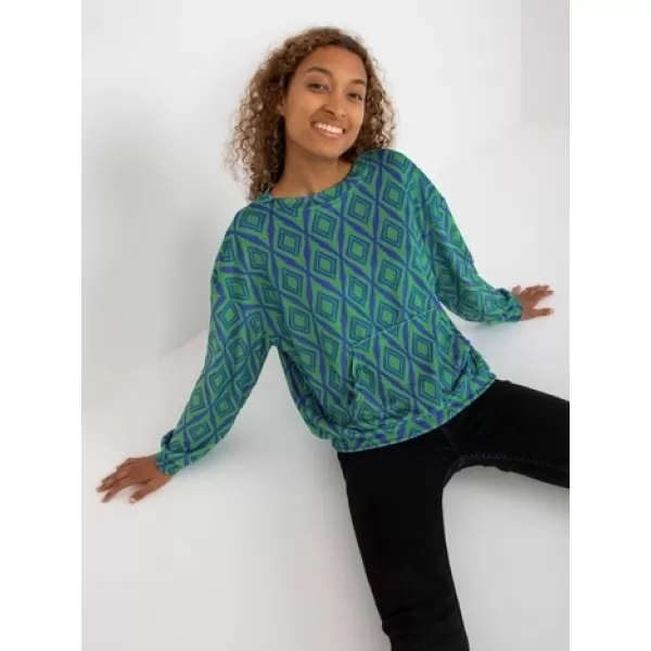  Dámská mikina RUE PARIS RV-BL-8188.50 GREEN 