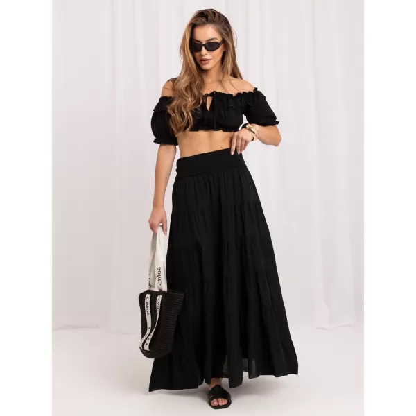  Dámská sukně ITALY MODA IT-SD-FL9357MSL.56 BLACK 