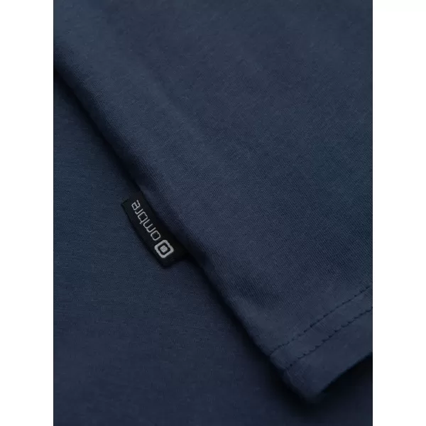  Pánské tričko OMBRE OM-TSCT-0305 NAVY BLUE 