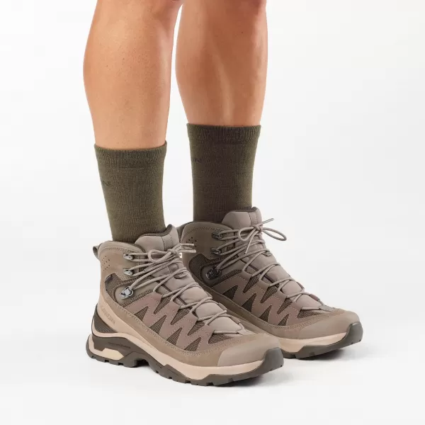  Pánské boty SALOMON QUEST ECHO GORE TEX L49146400 WALNUT/DESERT TAN/BLACK OLIVE 