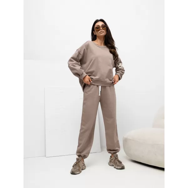  Dámský komplet RUE PARIS RV-KMPL-A1279.85 DARK BEIGE 
