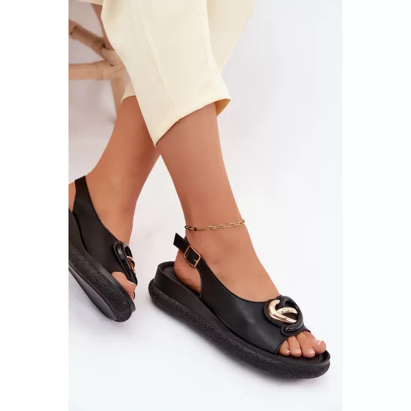  Dámské sandály S.BARSKI KV61-6047 BLACK 