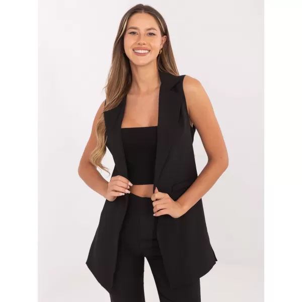  Dámská vesta RUE PARIS IT-KZ-FL5069.84 NOIRE 