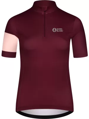 Dámský cyklo dres NORDBLANC ENTHUSIAST NBSLF8084 ČERVENÁ