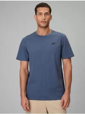 Pánské triko 4F 4FWAW25TTSHM2401 DENIM