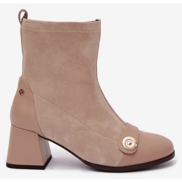  Dámské kotníkové boty MACIEJKA K7819-04/00-7 BEIGE 
