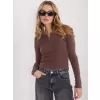 Dámské triko FACTORY PRICE WT-BZ-A1138-1.67 BROWN