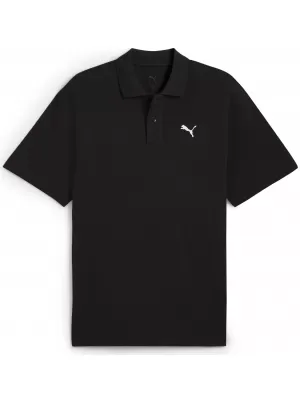 Pánské triko s límečkem PUMA WARDROBE ESS PIQUE RELAXED POLO 62965701 PUMA BLACK